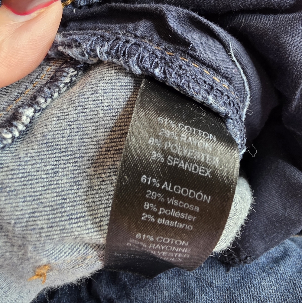 WHBM Sz 4 Skimmer Skinny Jeans Blue Stretch Casual Designer Bx-3157 - Picture 3 of 5
